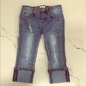 Hudson Little girl cuffed jeans